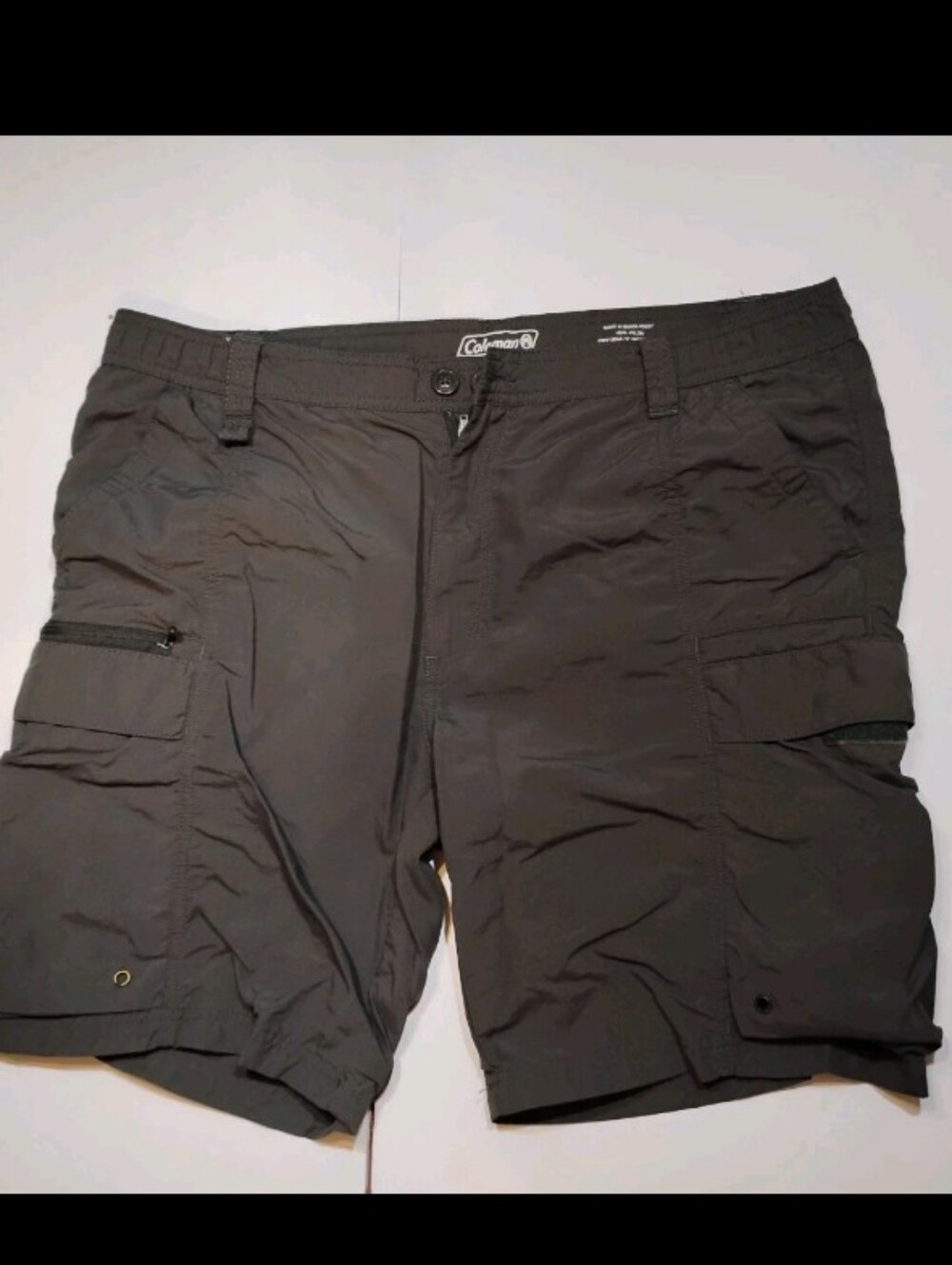 Coleman Men's Dark Gray Cargo Shorts with Mesh Lining